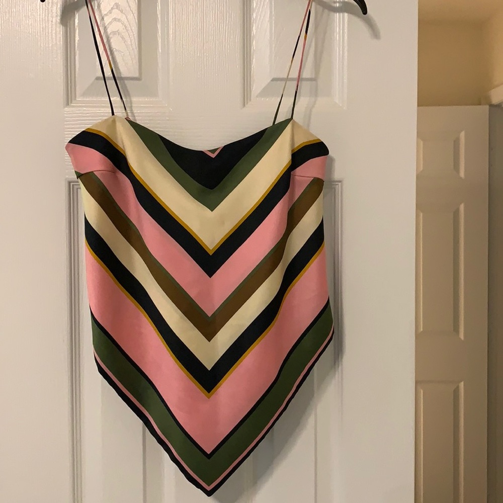 Zara Striped Bandana Top